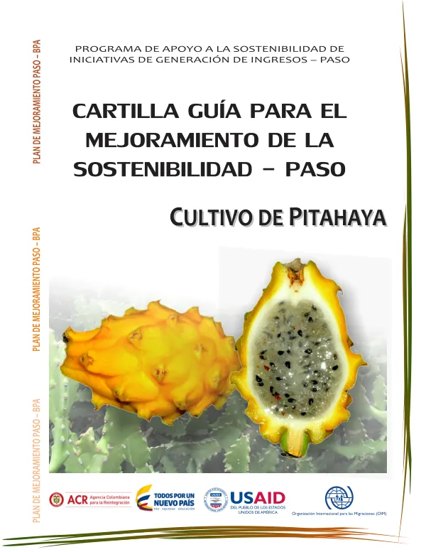 Cartilla Guía para el mejoramiento de la Sostenibilidad - Paso (Pitaya)