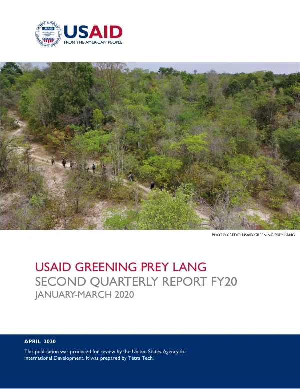Greening Prey Lang FY20 Quarterly Progress Report Q2