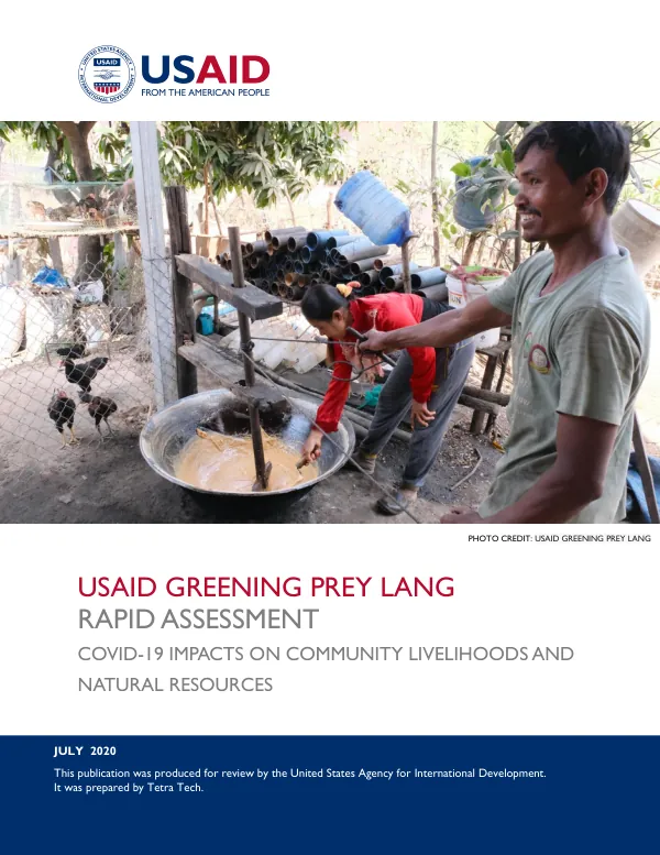 USAID Greening Prey Lang: Rapid Assessment of COVID-19 Impacts