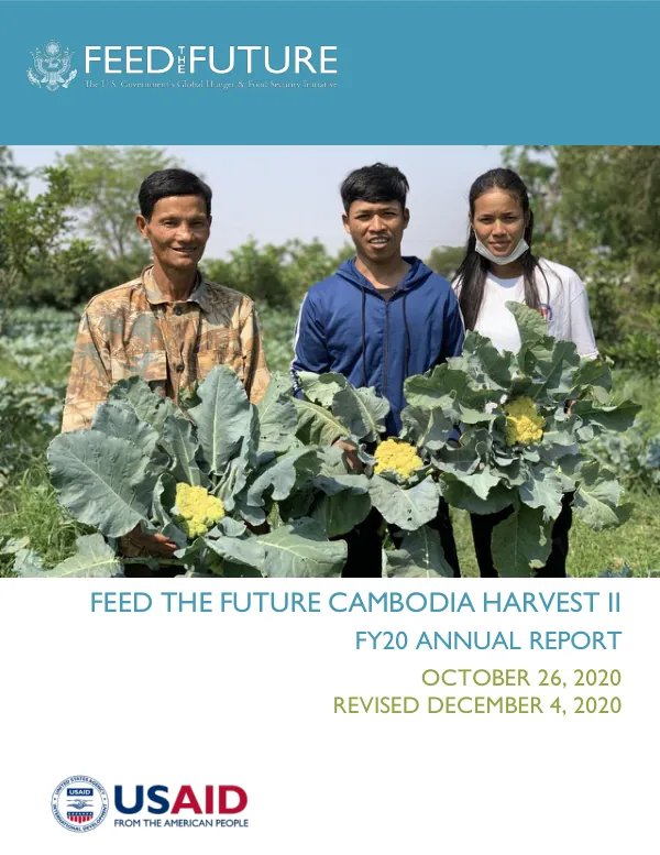 Feed the Future Cambodia Harvest II FY20 Annual Report