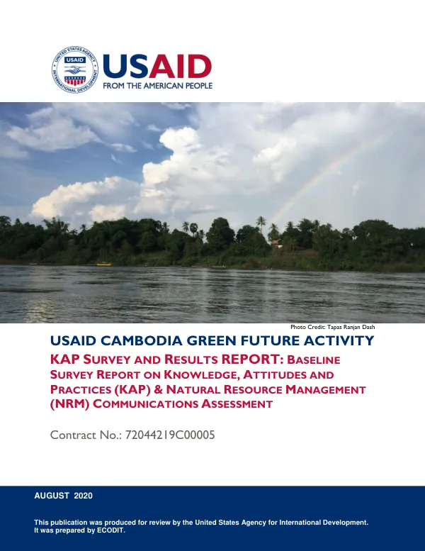 USAID Cambodia Green Future Activity KAP Survey and Results Report