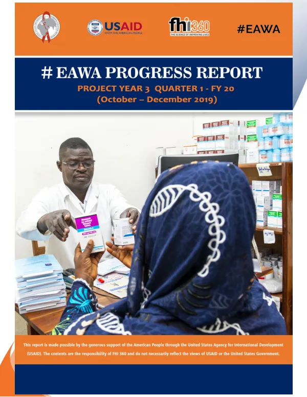 Ending AIDS in West Africa Project (#EAWA) Quarterly Report Q1 FY20