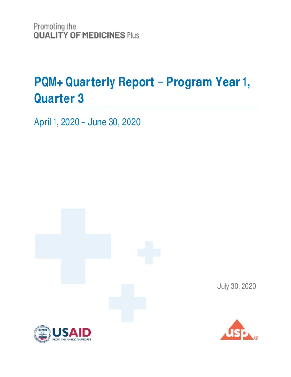 PQM+ PY1 Q3 Quarterly Report