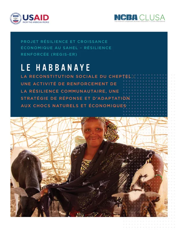 PROJET RÉSILIENCE ET CROISSANCE ÉCONOMIQUE AU SAHEL – RÉSILIENCE RENFORCÉE (REGIS-ER)
