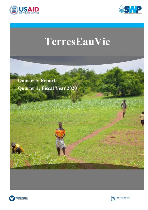 Quarterly Report for TerresEauVie Activity: Q1 FY20