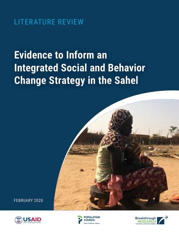 Evidence to Inform an Integrated Social and Behavior Change Strategy in the Sahel
