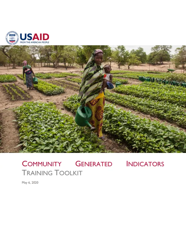 Community Generated Indicators Training Toolkit