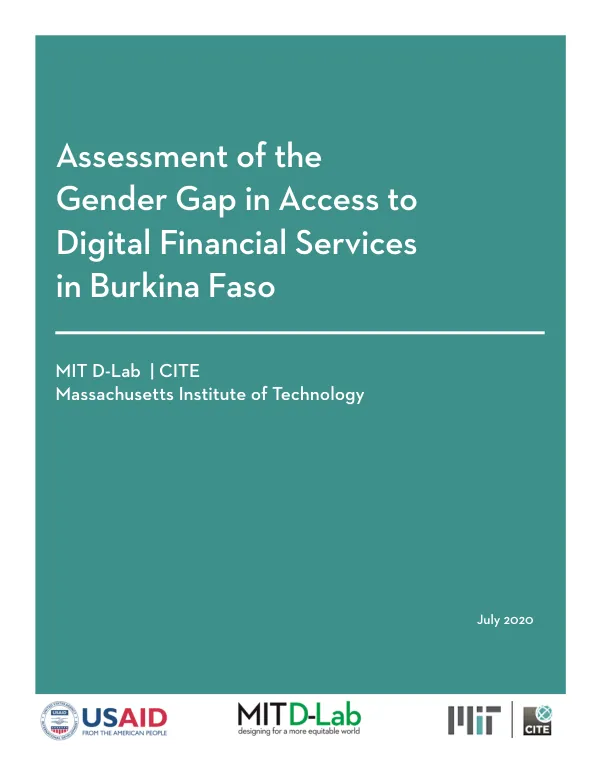 Assessment of the Gender Gap in Access to Digital Financial Services in Burkina Faso