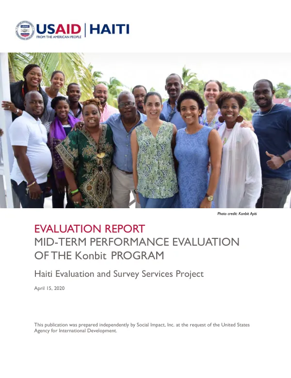 Evaluation report : mid-term performance evaluation of the KNOBIT program