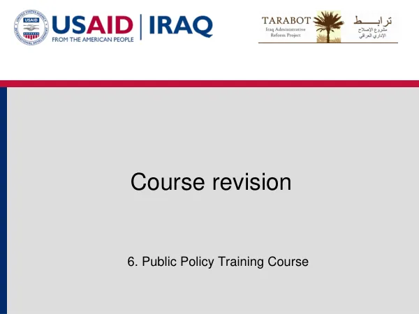 Public Policy Training Course