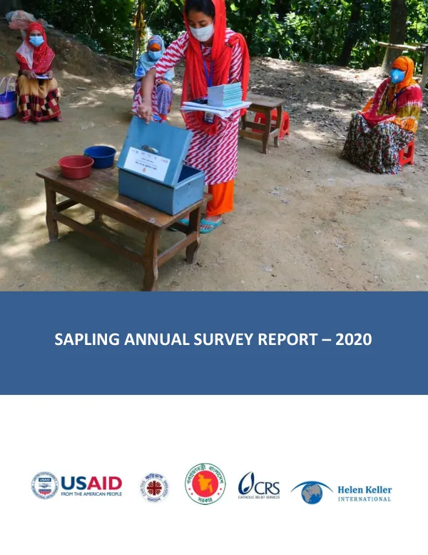 SAPLING ANNUAL SURVEY REPORT – 2020