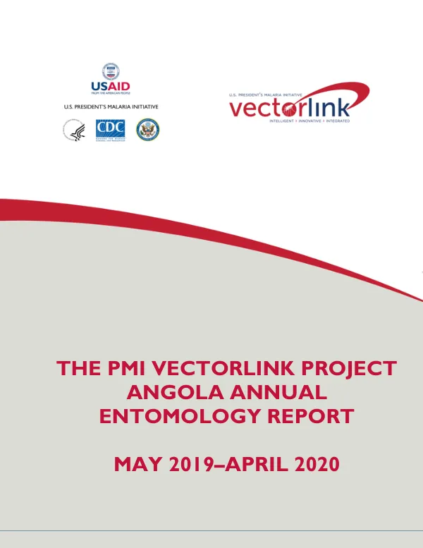 The PMI VectorLink Angola Annual Entomology Report, May 2019–April 2020