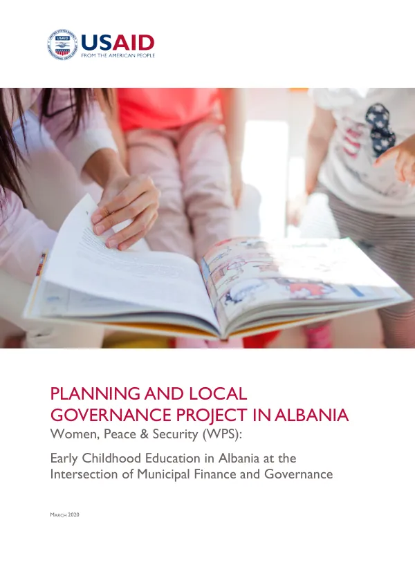 Policy Paper - Early Childhood Education at the Intersection of Municipal Finance and Governance