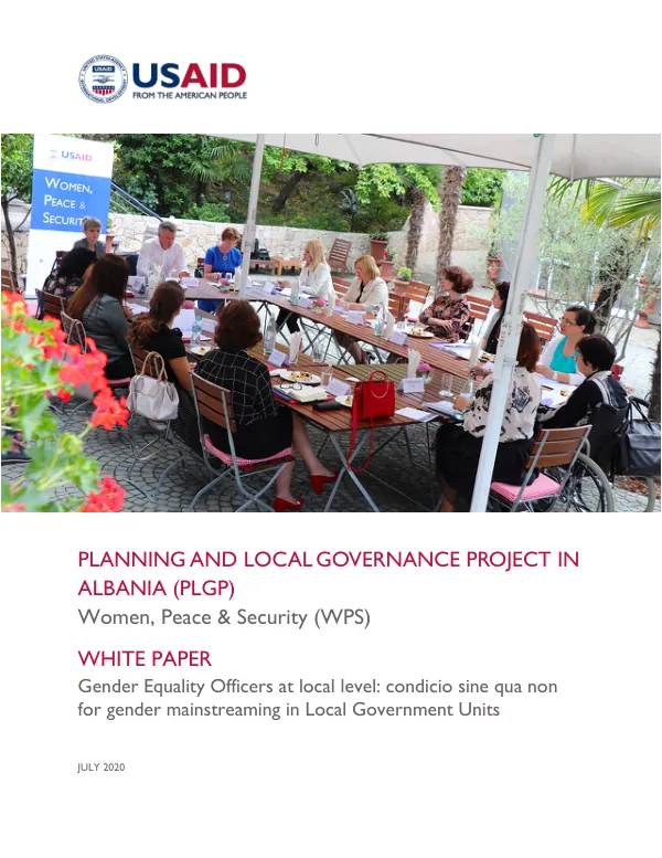 Planning and Local Governance Project in Albania (PLGP) Women, Peace & Security (WPS) White Paper