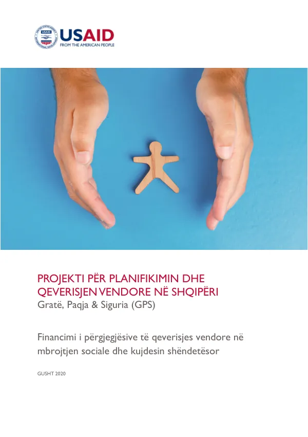 PROJEKTI PËR PLANIFIKIMIN DHE QEVERISJEN VENDORE NË SHQIPËRI