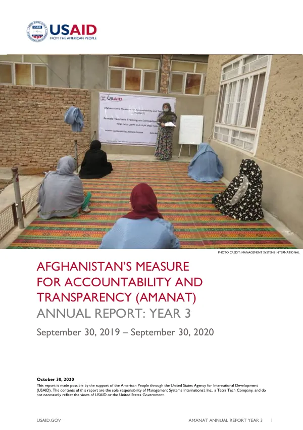 AMANAT ANNUAL REPORT YEAR 3