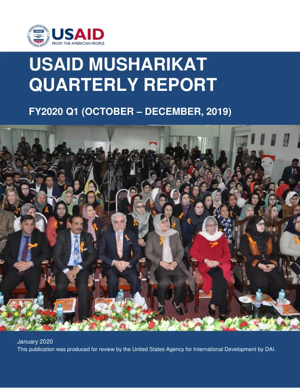 Musharikat Quarterly Report FY2020 Q1