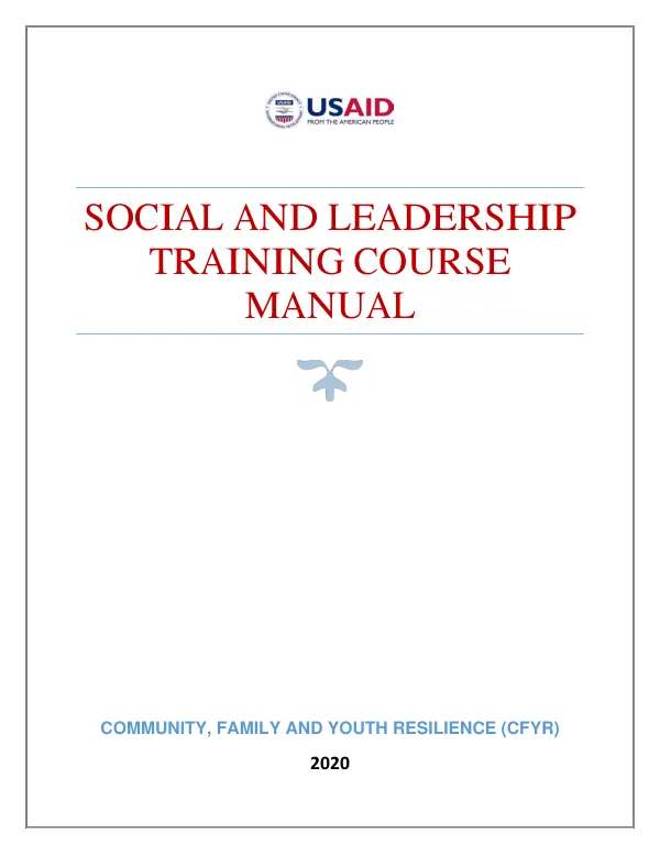 Social and Leadership Training Course Manual