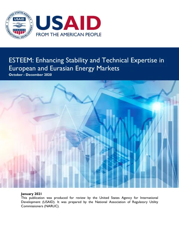 Quarterly Report: Enhancing Stability and Technical Expertise in European and Eurasian Energy Markets (ESTEEM)