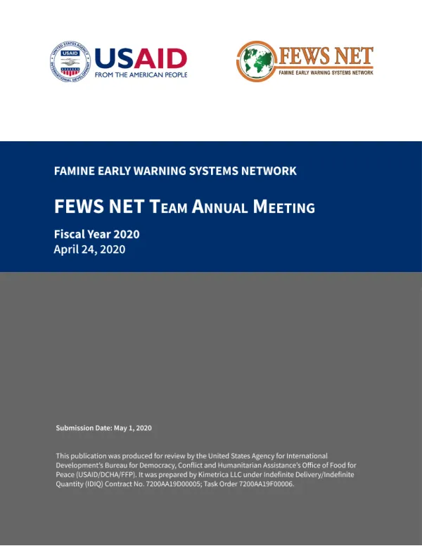 FEWS NET Annual Team Meeting Fiscal Year 2020