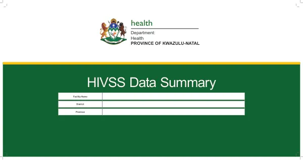 HIVSS Data Summary