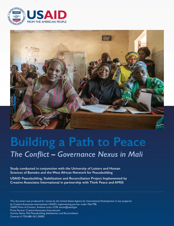 The Conflict – Governance Nexus in Mali: Building a Path to Peace