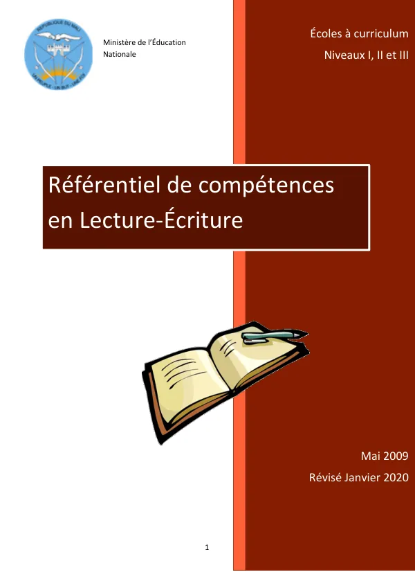 Référentiel de compétences en Lecture-Écriture pour le Mali