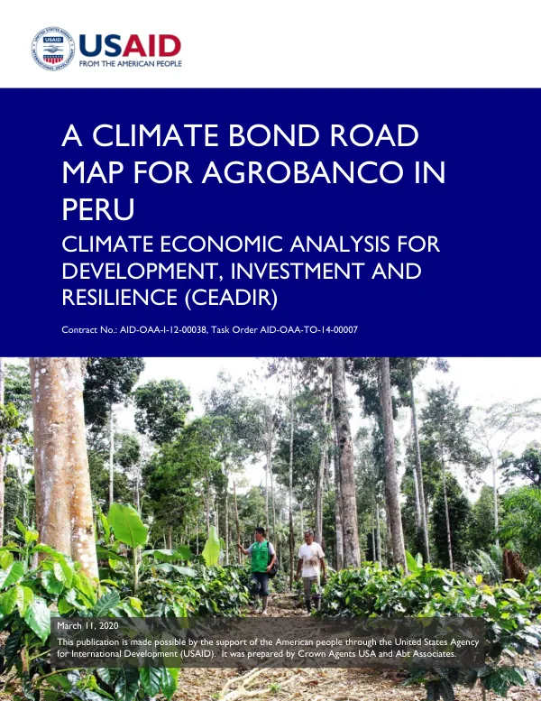 A Climate Bond Road Map for AgroBanco in Peru