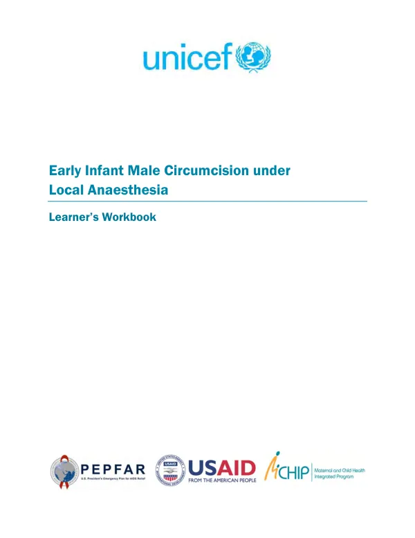 Early Infant Male Circumcision under Local Anaesthesia: Learners Workbook