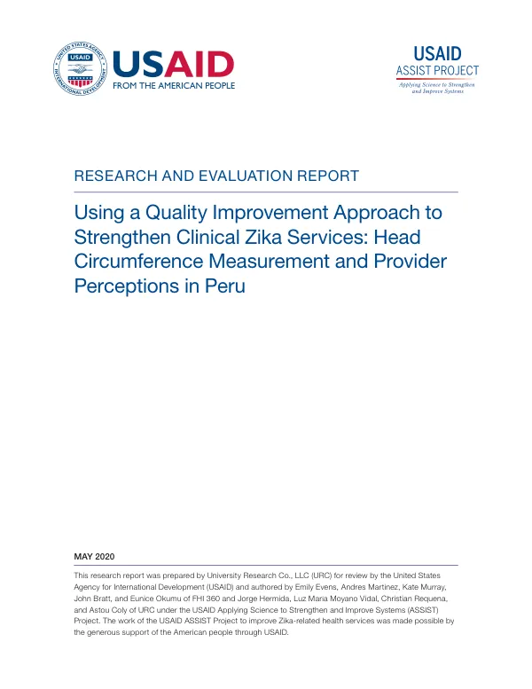 Using a Quality Improvement Approach to Strengthen Clinical Zika Services: Head Circumference Measurement and Provider Perceptions in Peru