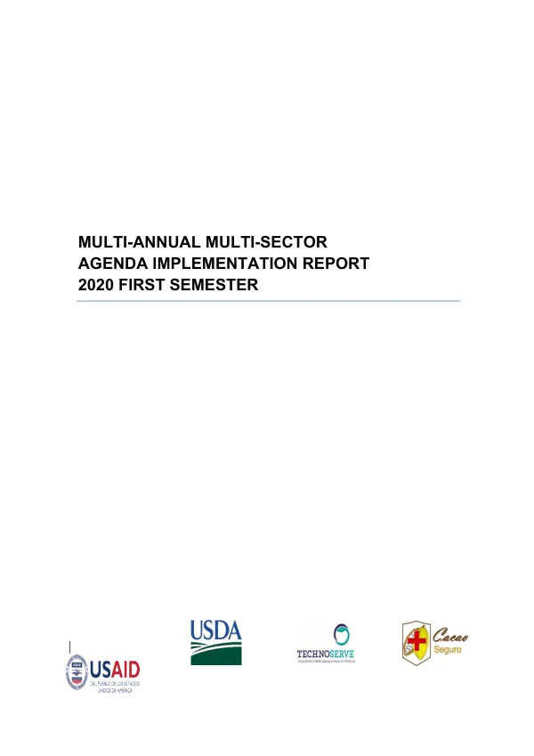 Multi-Annual Multi-Sector Agenda Implementation Report 2020 First Semester