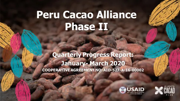 Quarterly Progress Report: January- March 2020