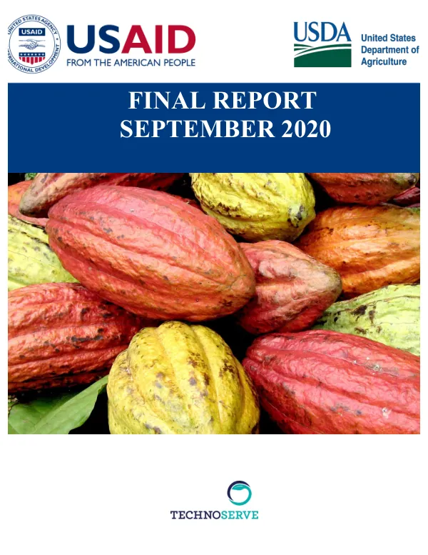 Cacao Seguro FINAL REPORT SEPTEMBER 2020