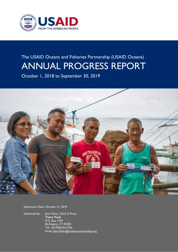 Annual Progress Report: USAID Oceans and Fisheries Partnership