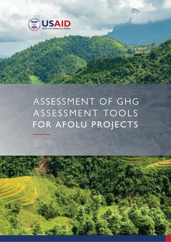 Assessment of GHG Assessment Tools for AFOLU Projects 2019
