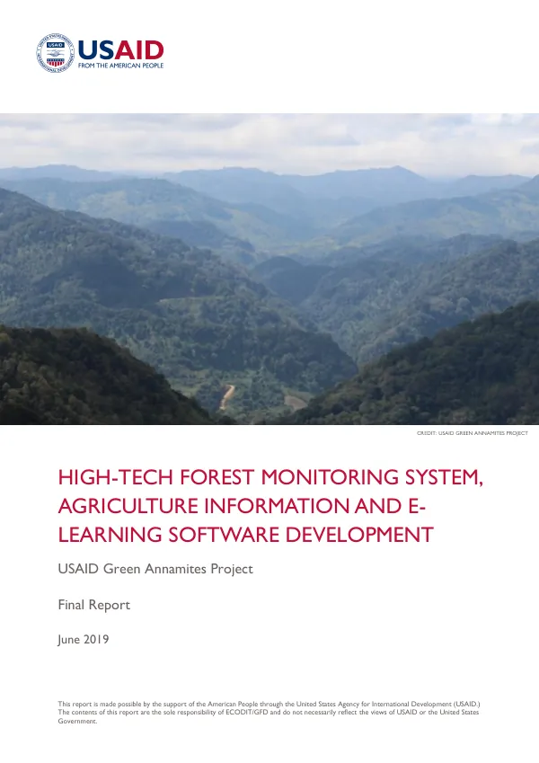 Final Report: USAID Green Annamites Project