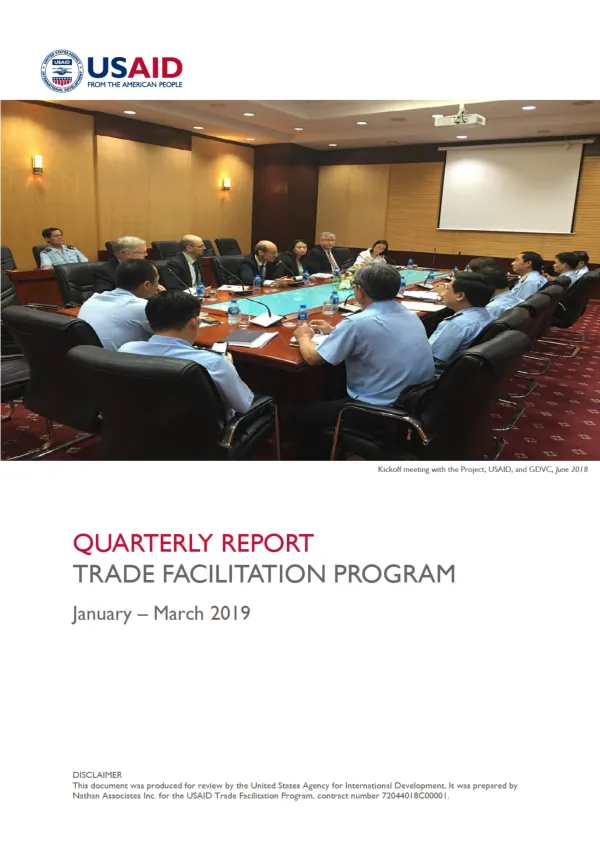 Quarterly Report January – March 2019