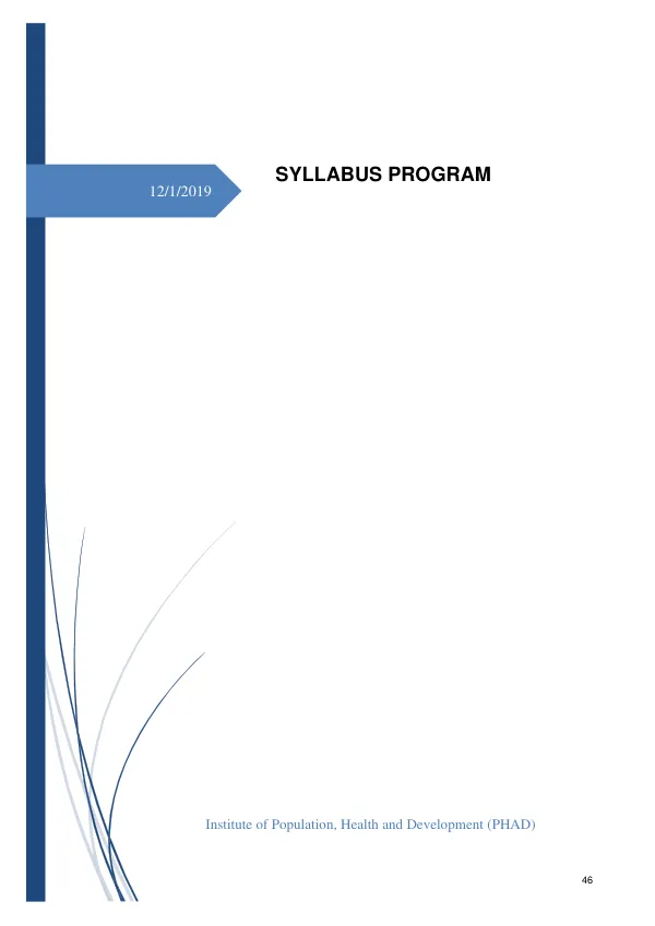 SYLLABUS PROGRAM