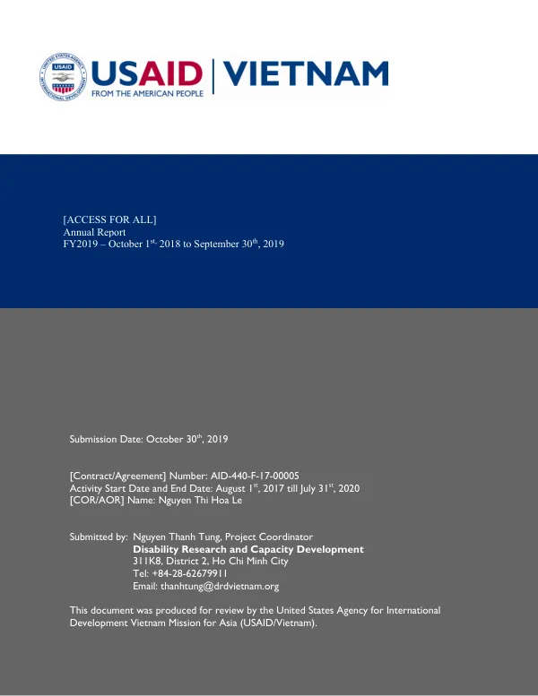 Annual Report FY2019 – October 1st, 2018 to September 30th, 2019
