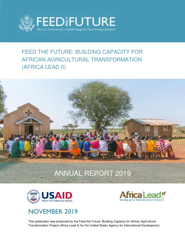Africa Lead FY 2018 Quarter 3 Public Report