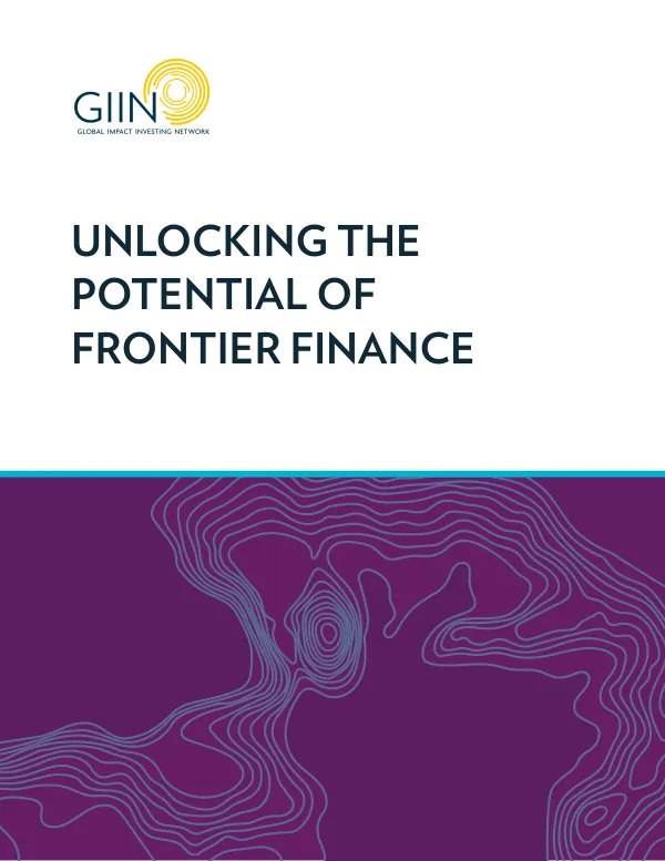 Unlocking the Potential of Frontier Finance