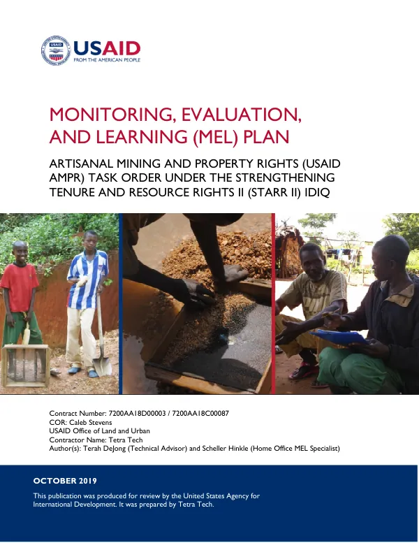 USAID AMPR Year II MEL Plan FINAL