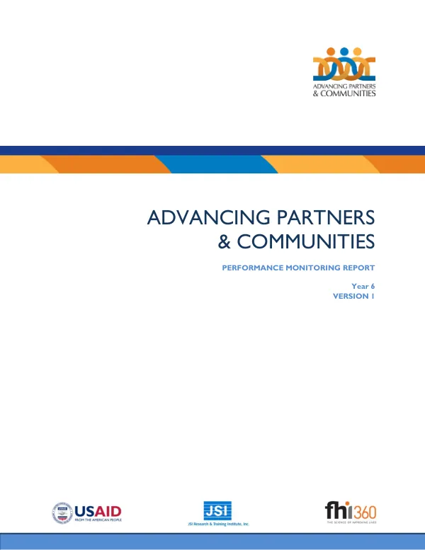 Progress Quarterly Report: Advancing Partners & Communities