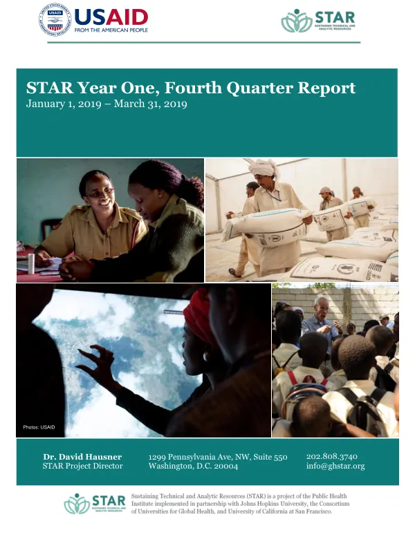 STAR Year One, Fourth Quarter Report