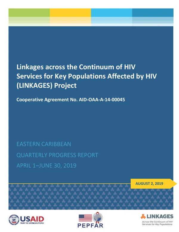 LINKAGES Quarterly Report (April 1– June 30, 2019) – EASTERN CARIBBEAN
