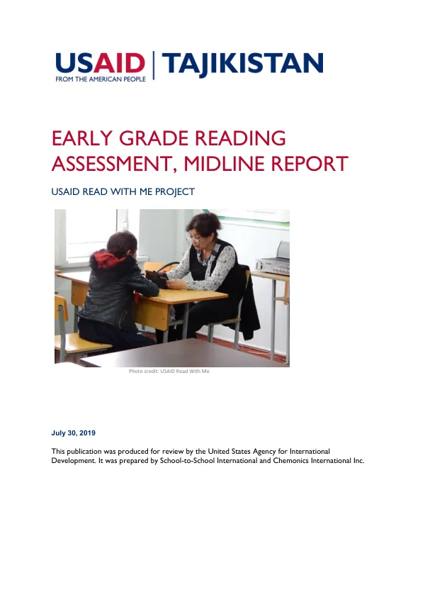 Early Grade Reading Assessment, Midline Report