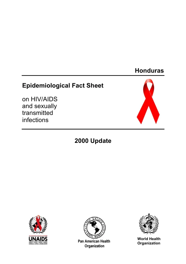 Honduras : epidemiological fact sheet on HIV/AIDS and sexually transmitted infections -- 2000 update