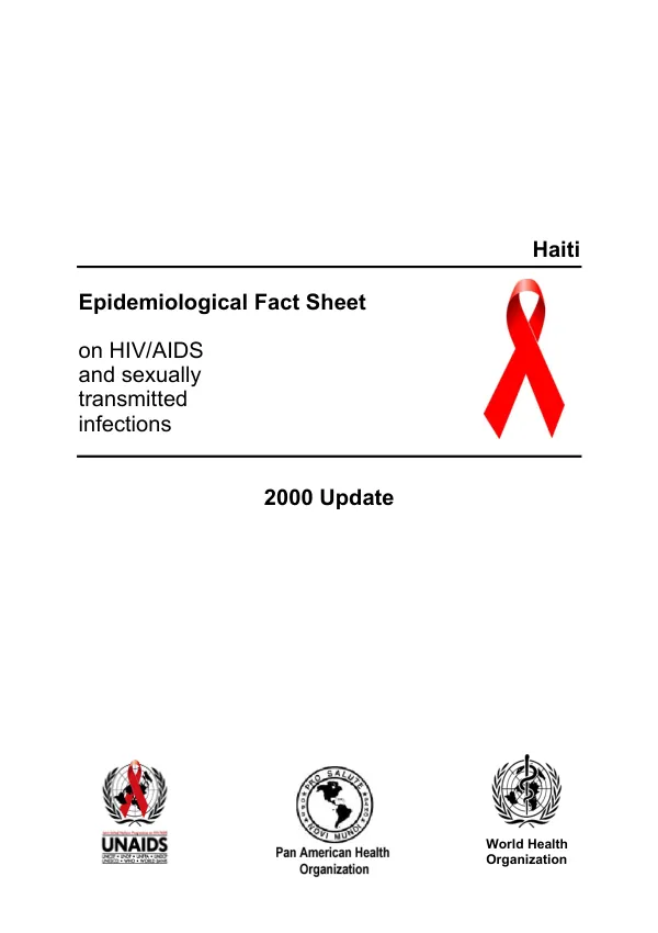 Haiti : epidemiological fact sheet on HIV/AIDS and sexually transmitted infections -- 2000 update