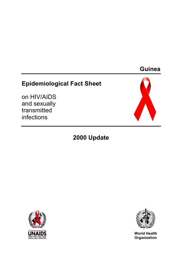 Guinea : epidemiological fact sheet on HIV/AIDS and sexually transmitted infections -- 2000 update