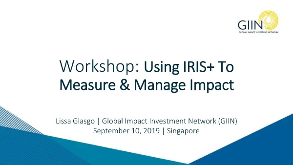 IRIS Working Groups IRIS+ Upgrade